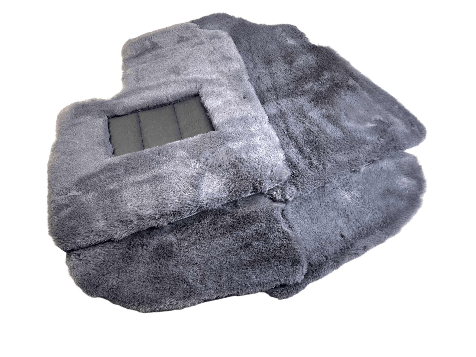 Gray Sheepskin Floor Mats For Bentley Continental GT (2003–2017) Er56 Design - AutoWin