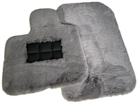 Gray Sheepskin Floor Mats For Bentley Mulsanne (2010-2020) Er56 Design Brand - AutoWin
