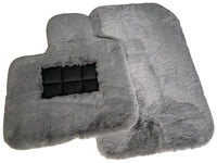 Gray Sheepskin Floor Mats For Rolls Royce Cullinan Rr31 2018-2023 Er56 Design Brand - AutoWin