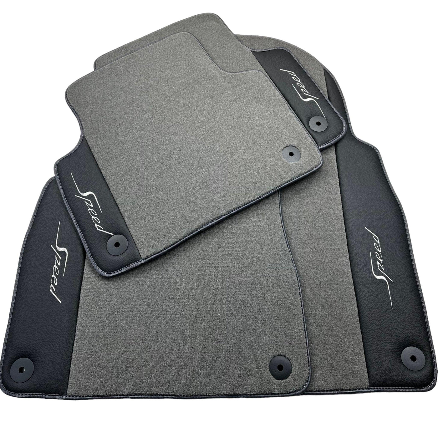 Grey Floor Mats For Bentley Flying Spur (2013-2019) with Leather - AutoWin