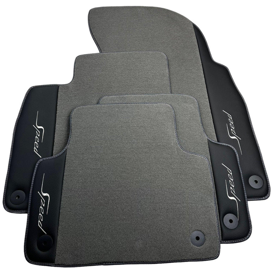 Grey Floor Mats For Bentley Flying Spur (2013-2019) with Leather - AutoWin