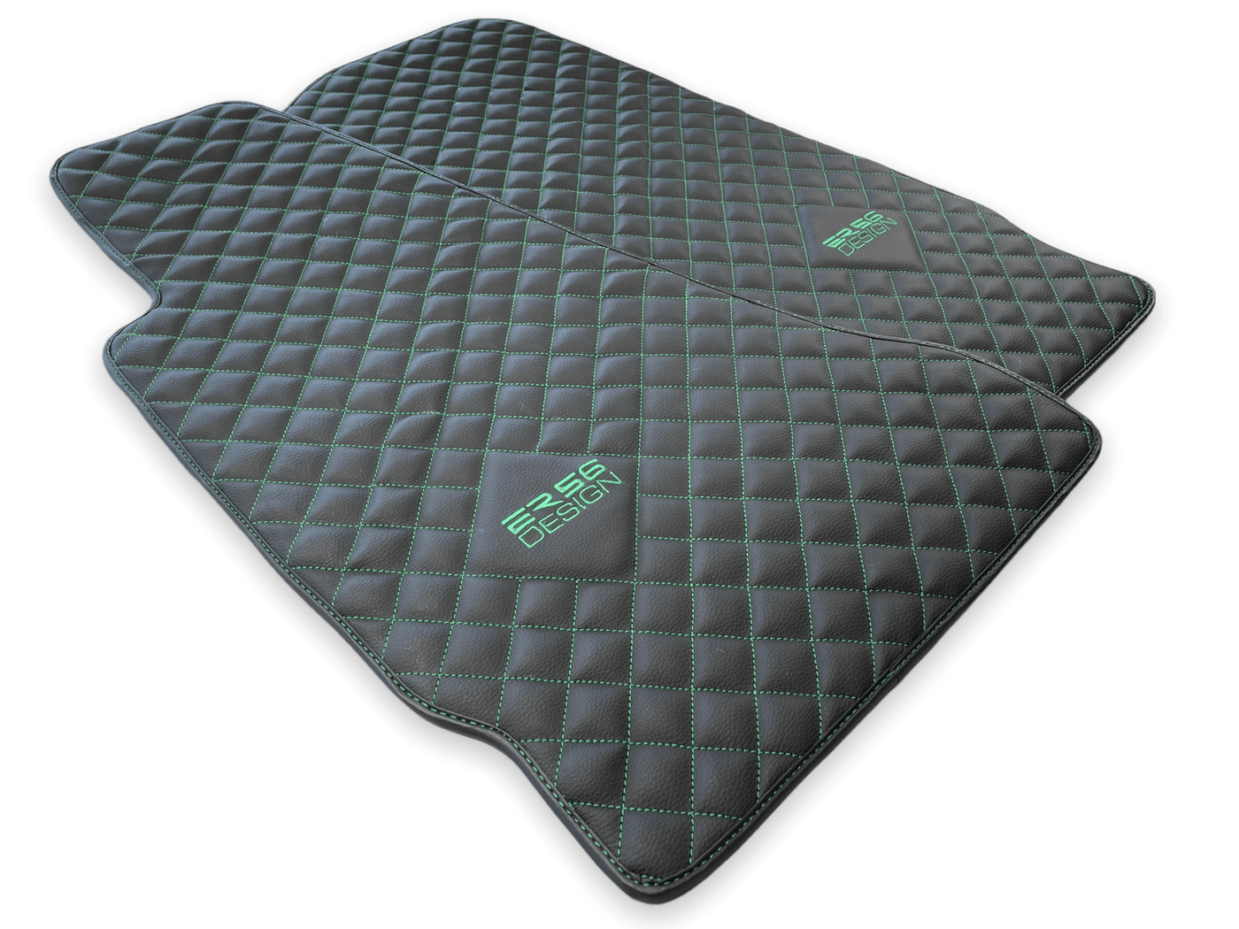 Leather Floor Mats For Aston Martin DB9 (2004-2016) ER56 Design - AutoWin