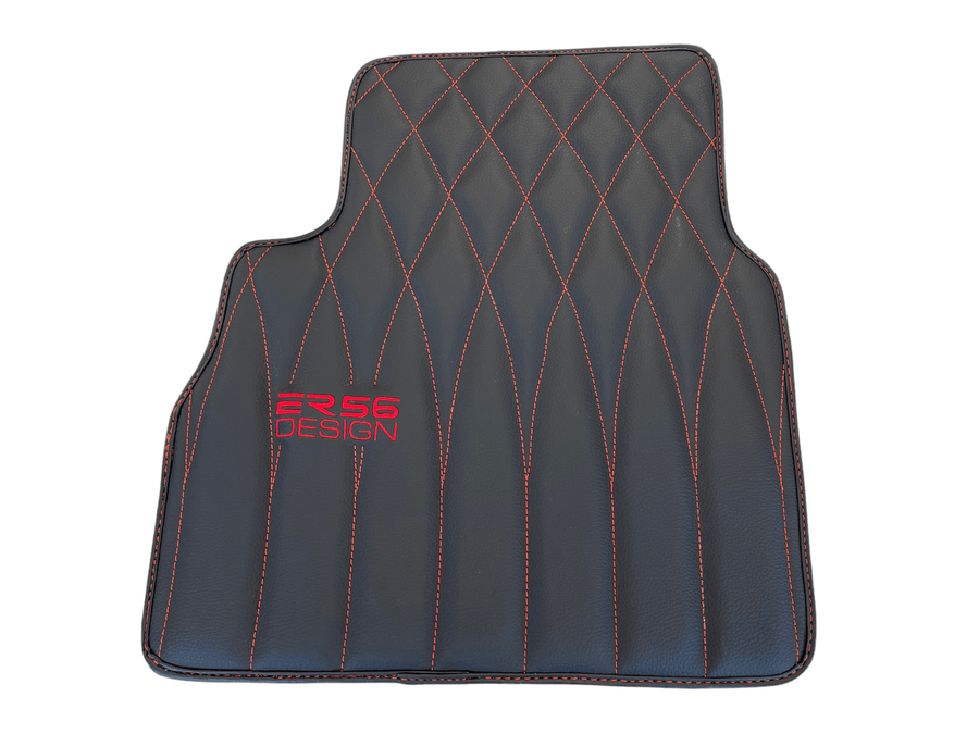 Leather Floor Mats For Mercedes-Benz G Class 2019-2022 W463 ER56 Design - AutoWin
