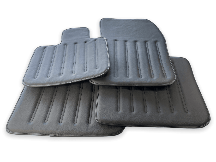 Leather Floor Mats For Rolls Royce Black Badge Cullinan Rr312018-2023 Black - AutoWin