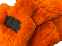 Orange Sheepskin Floor Mats For Rolls Royce Shadow 1965-1977 Er56 Design Brand - AutoWin