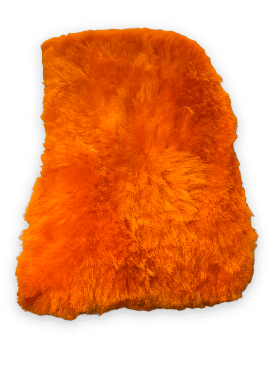 Orange Sheepskin Floor Mats For Rolls Royce Shadow 1965-1977 Er56 Design Brand - AutoWin