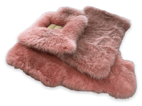 Pink Sheepskin Floor Mats For Rolls Royce Cullinan Er56 Design Brand - AutoWin