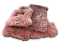 Pink Sheepskin Floor Mats For Rolls Royce Ghost Series II (2021-2024) Er56 Design Brand - AutoWin