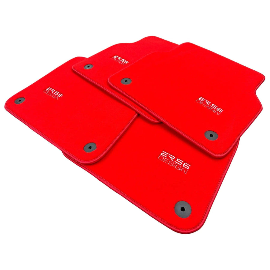 Red Floor Mats for Audi A4 - B9 Avant (2015-2018) | ER56 Design - AutoWin