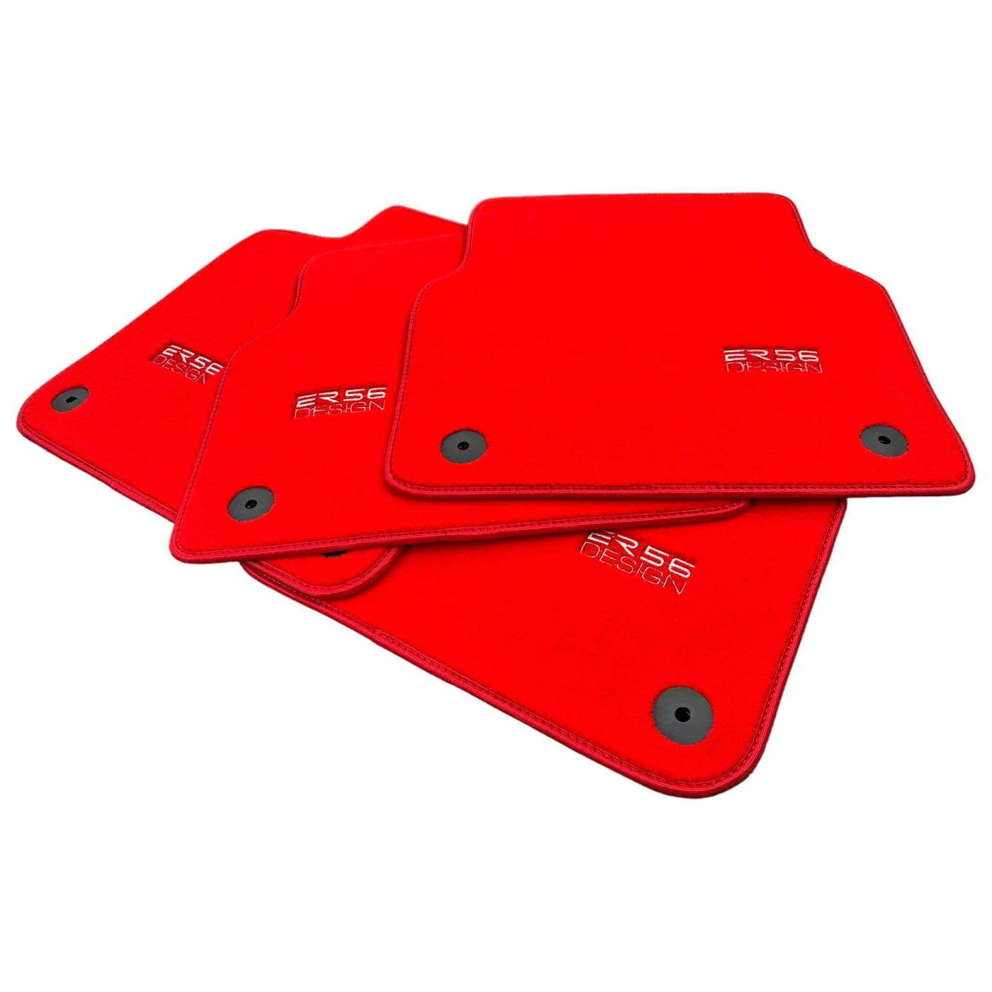 Red Floor Mats for Audi A5 - F53 Coupe (2016-2020) | ER56 Design - AutoWin