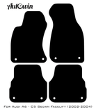 Red Floor Mats for Audi A6 - C5 Sedan Facelift (2002-2004) | ER56 Design - AutoWin
