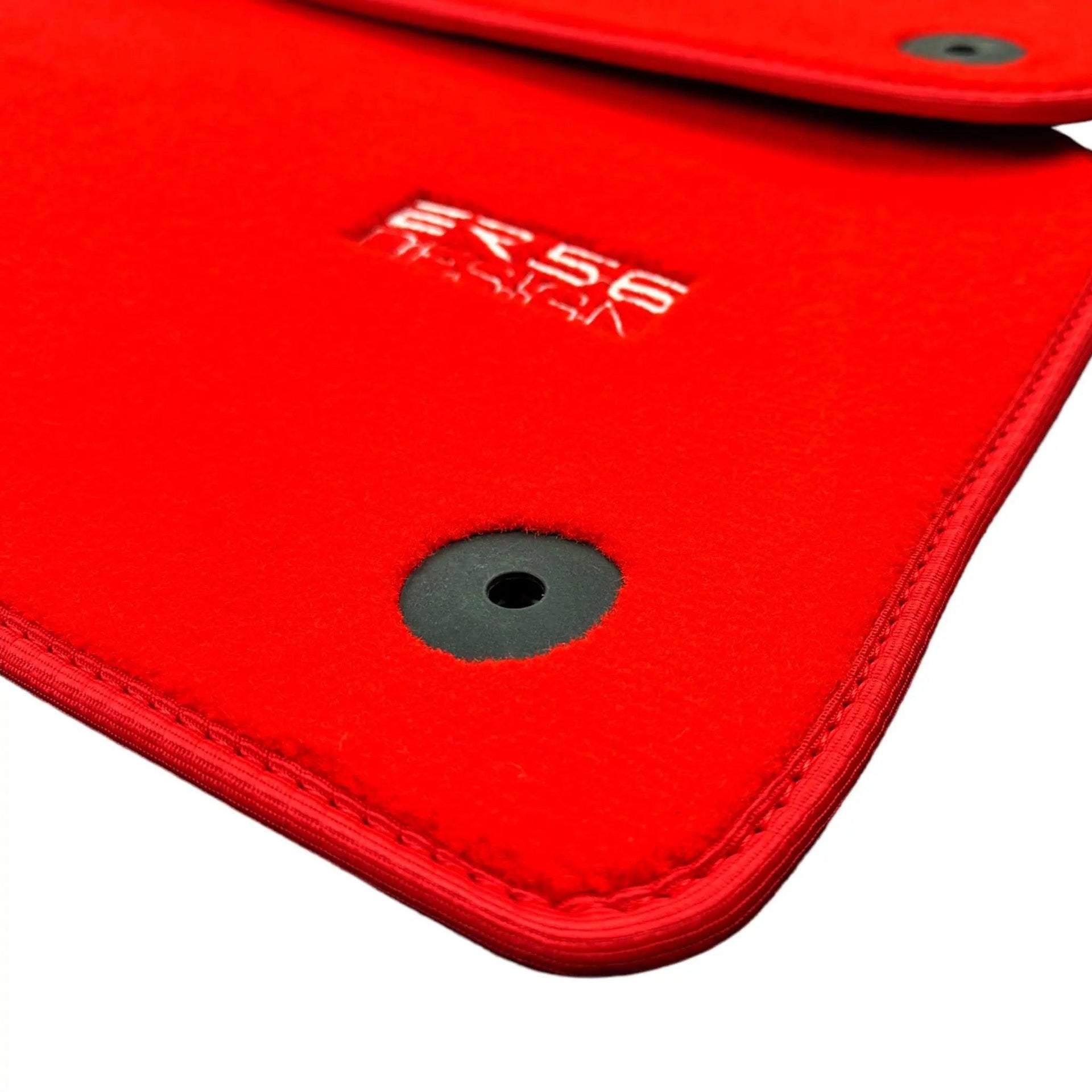 Red Floor Mats for Audi A6 - C6 Sedan Facelift (2008-2011) | ER56 Design - AutoWin