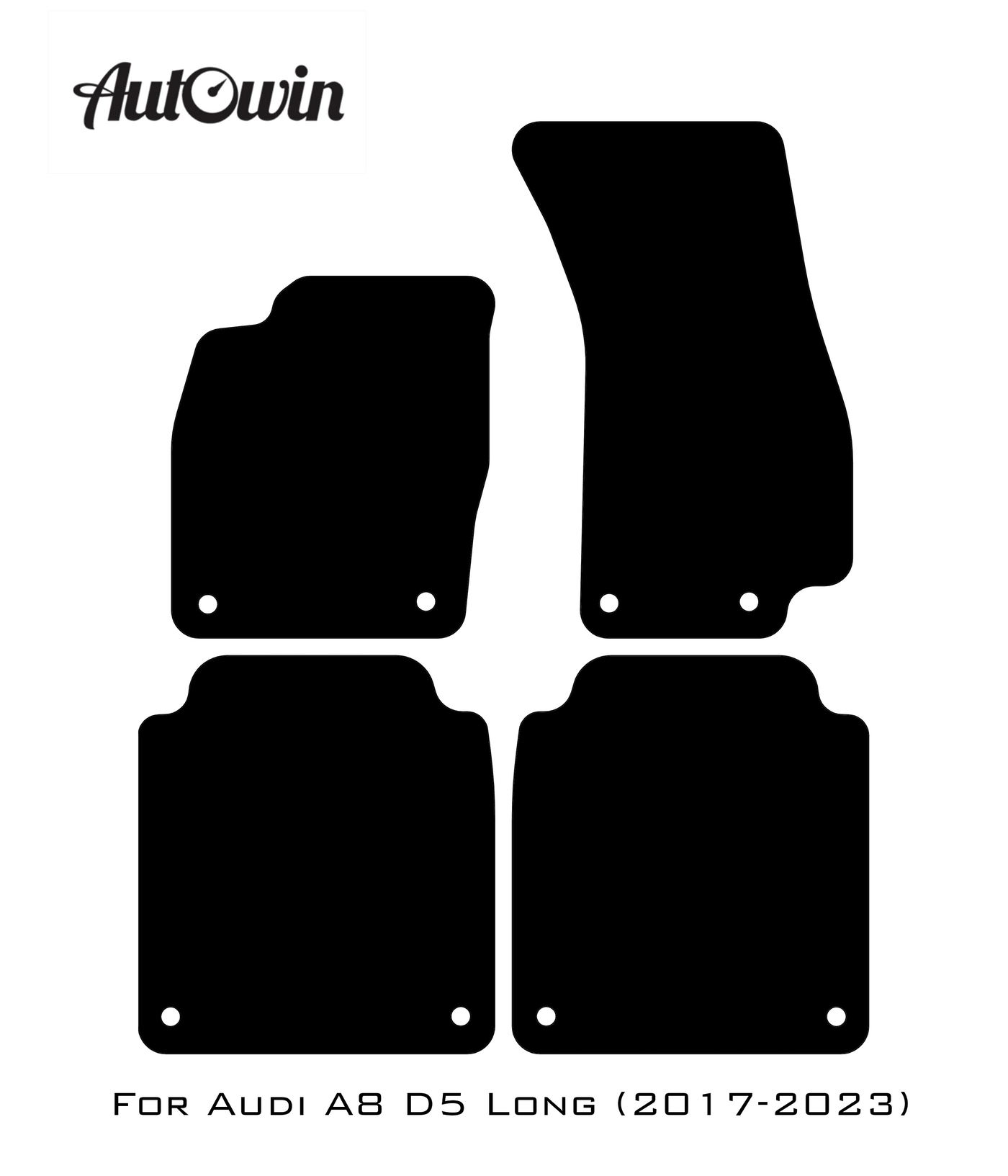 Red Floor Mats for Audi A8 D5 Long (2017-2023) | ER56 Design - AutoWin