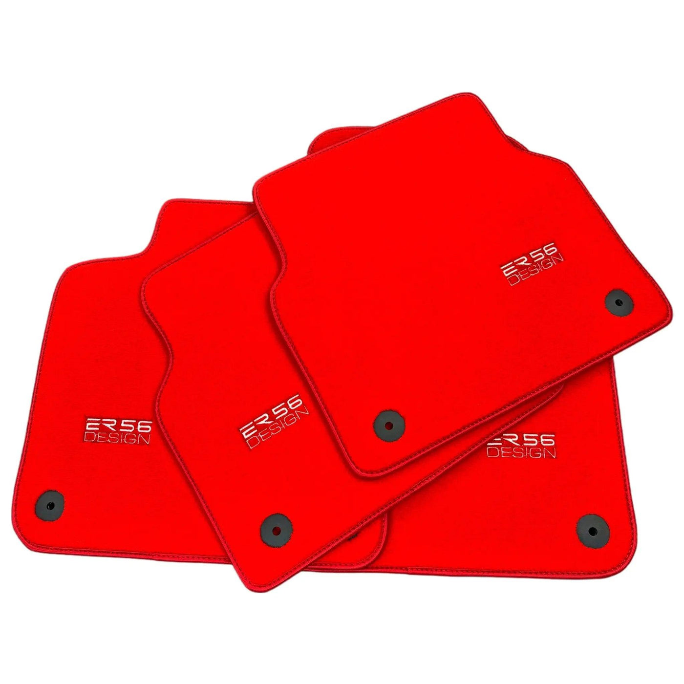 Red Floor Mats for Audi Q7 4M (2015-2019) | ER56 Design - AutoWin