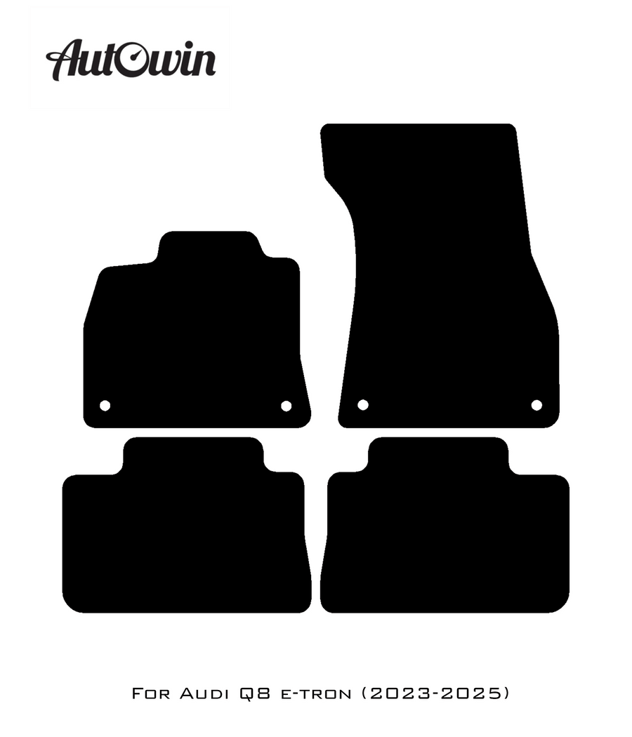 Red Floor Mats for Audi Q8 e-tron (2023-2025) | ER56 Design - AutoWin