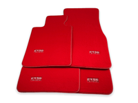 Red Floor Mats For BMW 1 Series E81 - ER56 Design Brand - AutoWin