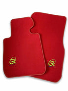 Red Floor Mats For BMW 3 Series E30 2-doors Coupe ROVBUT Brand Tailored Set Perfect Fit Green SNIP Collection - AutoWin