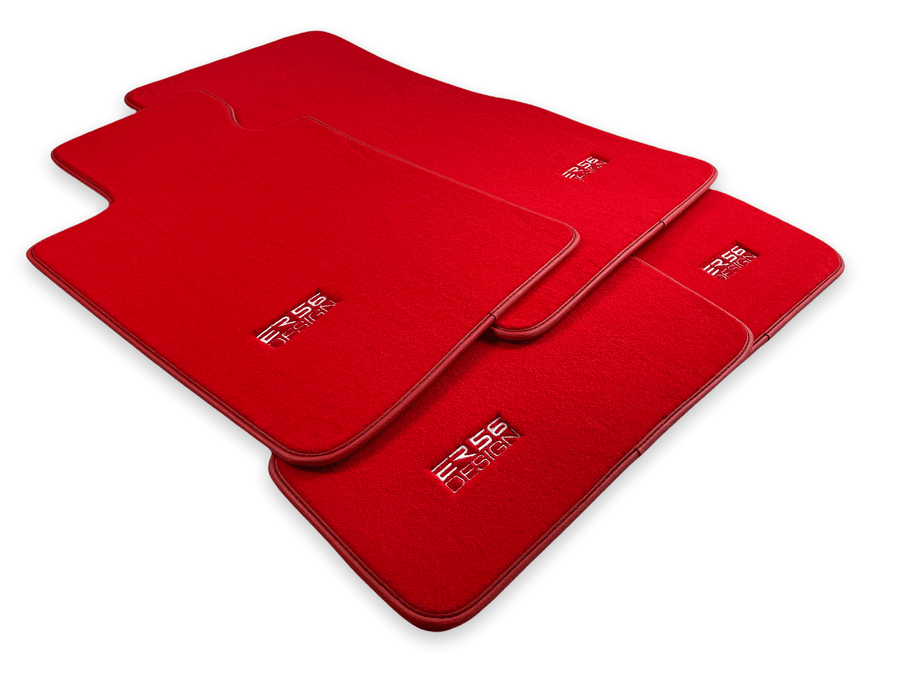 Red Floor Mats For BMW 3 Series E46 Coupe - ER56 Design Brand - AutoWin
