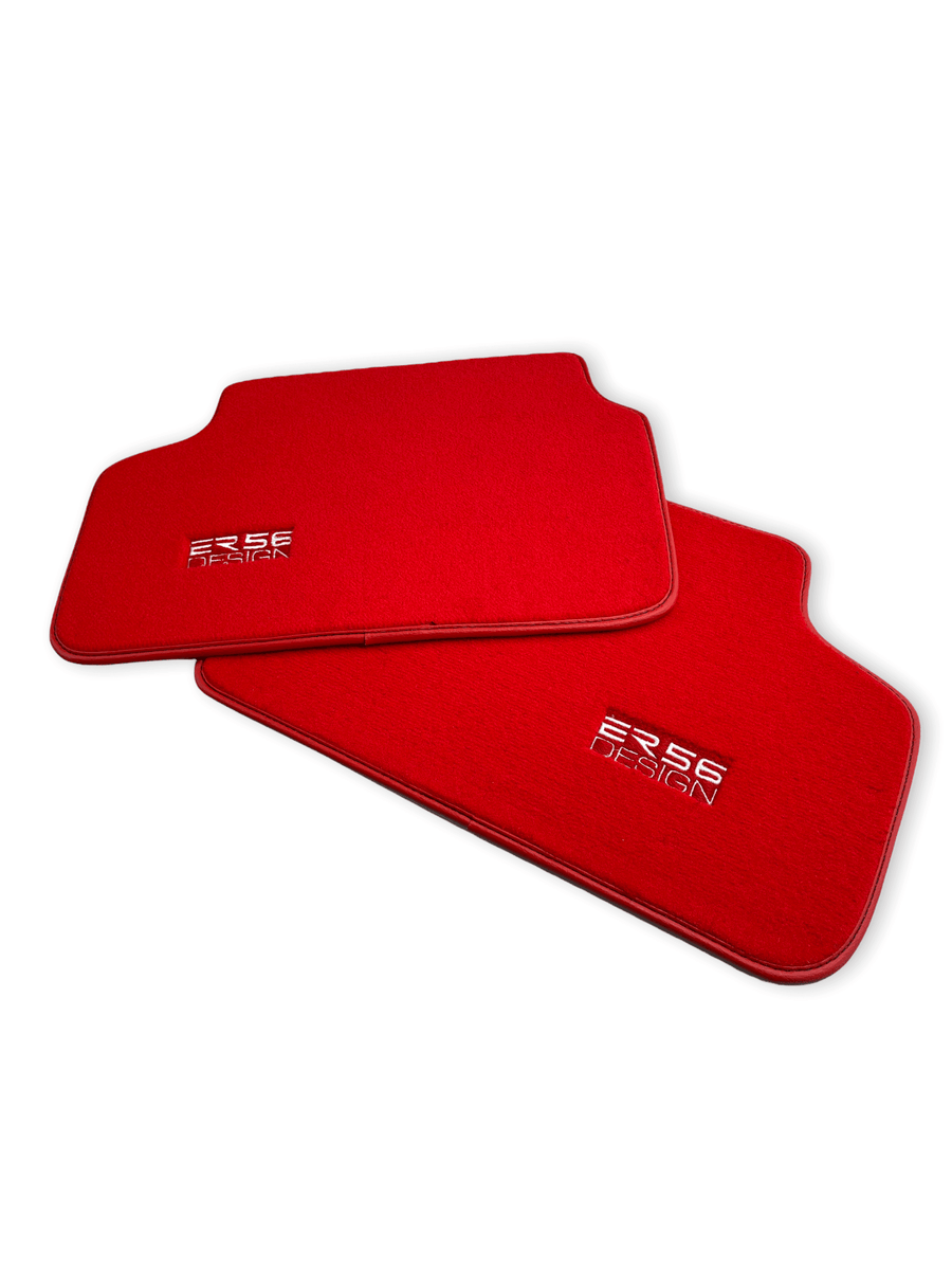 Red Floor Mats For BMW 3 Series E46 Coupe - ER56 Design Brand - AutoWin