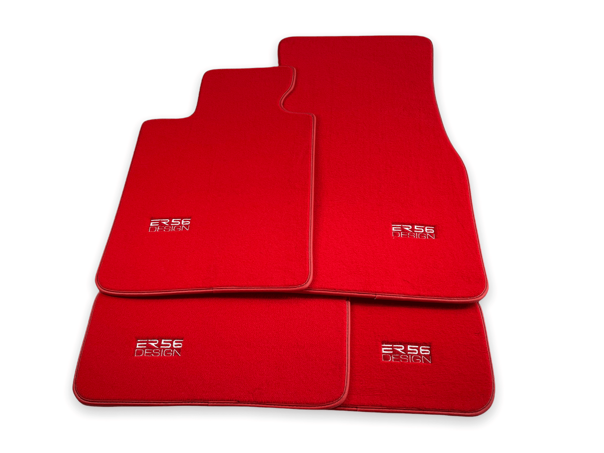 Red Floor Mats For BMW 3 Series E92 LCI - ER56 Design Brand - AutoWin