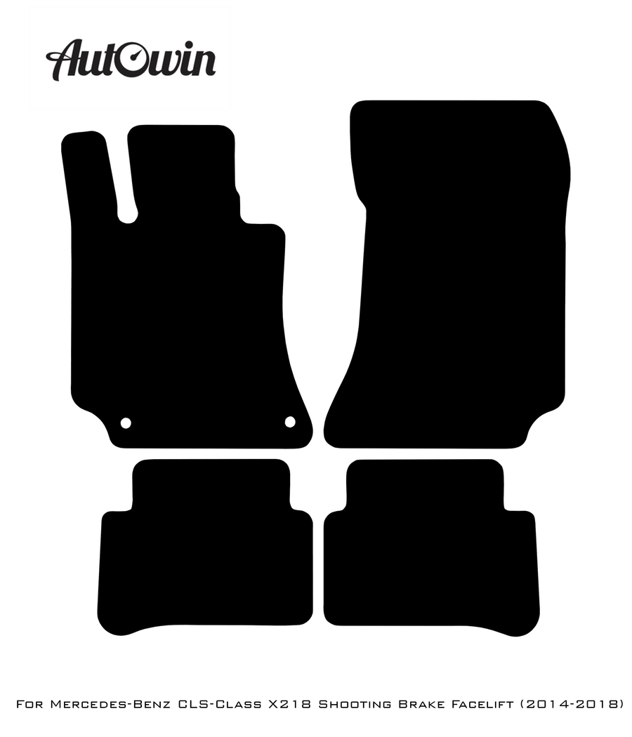 Red Floor Mats For Mercedes Benz CLS-Class X218 Shooting Brake Facelift (2014-2018) | Limited Edition - AutoWin