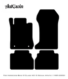 Red Floor Mats For Mercedes Benz E-Class W210 Sedan 4Matic (1995-2002) | Limited Edition - AutoWin