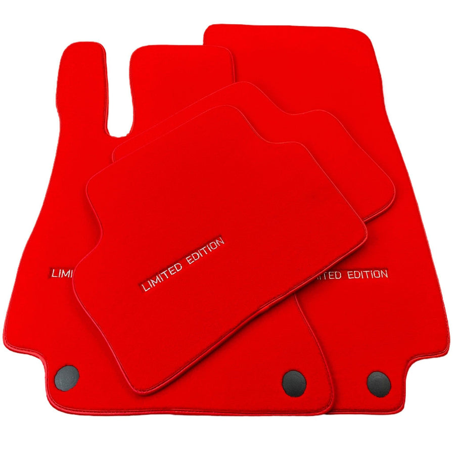 Red Floor Mats For Mercedes Benz E-Class W210 Sedan 4Matic (1995-2002) | Limited Edition - AutoWin