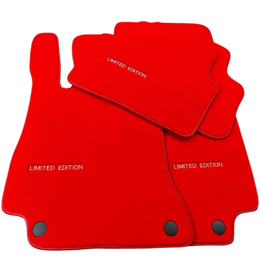Red Floor Mats For Mercedes Benz E-Class W212 Sedan (2009-2013) | Limited Edition - AutoWin