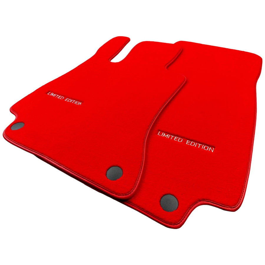 Red Floor Mats For Mercedes Benz E-Class W212 Sedan (2009-2013) | Limited Edition - AutoWin