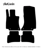 Red Floor Mats For Mercedes Benz E-Class W214 Sedan (2023-2024) Hybrid | Limited Edition - AutoWin