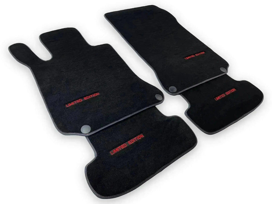 Red Floor Mats For Mercedes Benz GLK-Class X204 (2008-2012) | Limited Edition - AutoWin