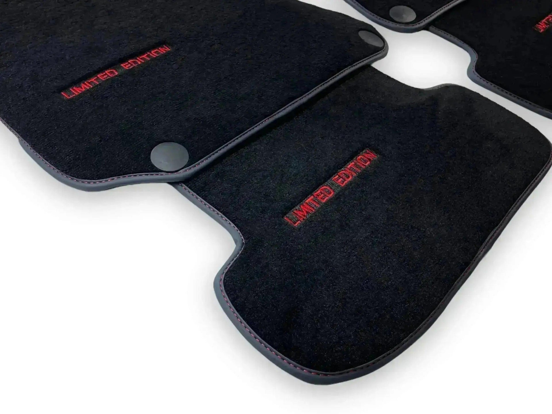 Red Floor Mats For Mercedes Benz GLK-Class X204 (2012-2015) | Limited Edition - AutoWin