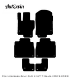 Red Floor Mats For Mercedes Benz GLS-Class X167 (2019-2023) | Limited Edition - AutoWin