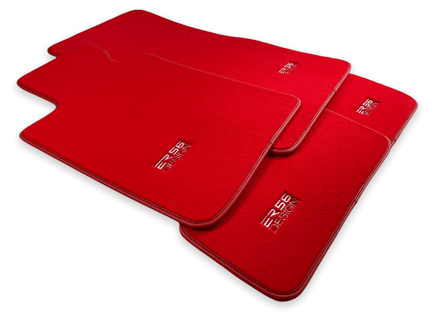 Red Mats For BMW 7 Series E38 Long - ER56 Design Brand - AutoWin