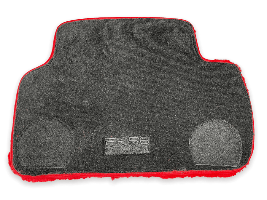 Red Sheepskin Floor Mats For Rolls Royce Phantom VIII (2017-2024) Design Brand - AutoWin