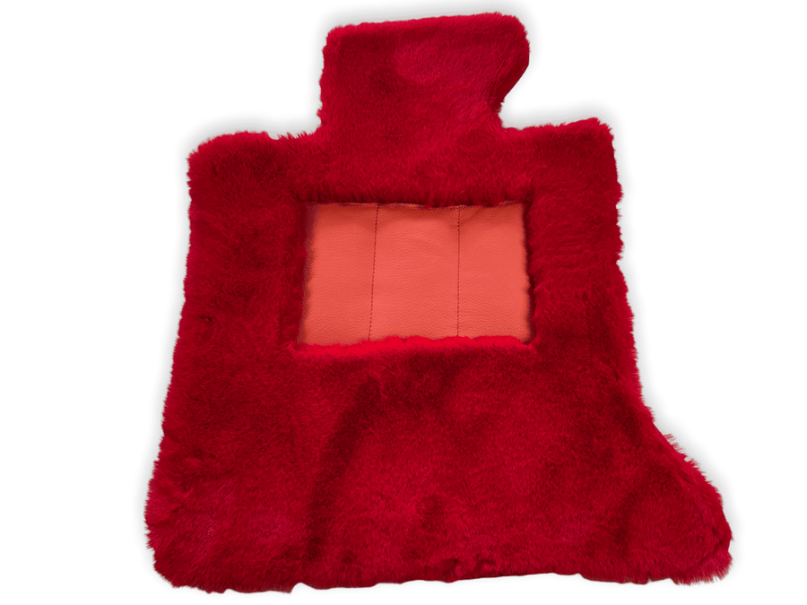 Red Sheepskin Floor Mats For Rolls Royce Phantom Drophead Coupe 2007–2016 Er56 Design Brand - AutoWin
