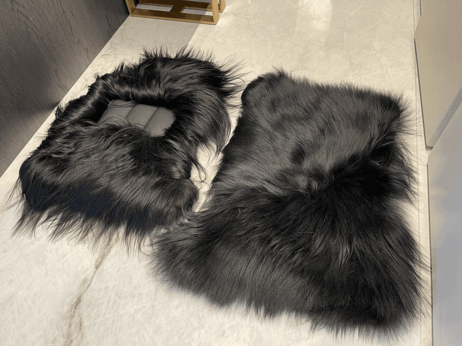 Sheepskin Floor Mats For Rolls Royce Ghost Series II (2021-2024) Er56 Design Brand - AutoWin
