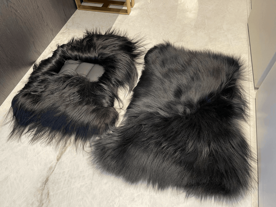 Sheepskin Floor Mats For Rolls Royce Shadow 1965-1977 Er56 Design Brand - AutoWin