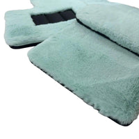 Tiffany Blue Sheepskin Floor Mats For Bentley Flying Spur (2013-2019) Er56 Design Brand - AutoWin