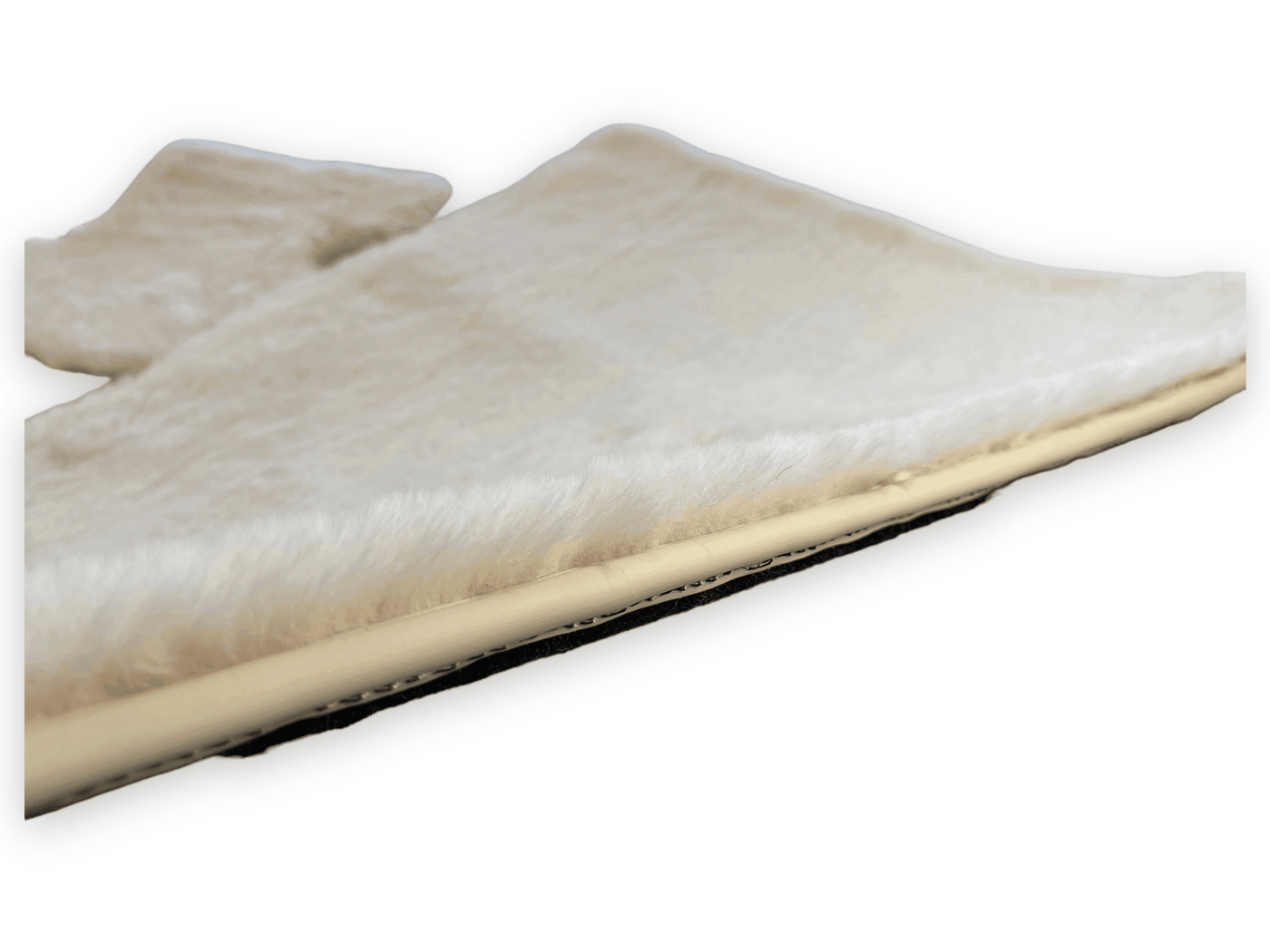 White Sheepskin Floor Mats For Rolls Royce Phantom Drophead Coupe - AutoWin